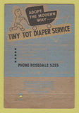 Matchbook Cover - Tiny Tot Diaper Service St Louis MIL 40 Strike