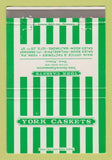 Matchbook Cover - York Caskets York PA 40 Strike