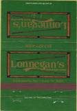 Matchbook Cover - Lonnegan's Grill Hurst TX 40 Strike