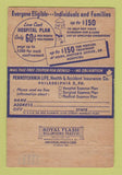 Matchbook Cover - Pennsylvania Life Insurance Altoona PA 40 Strike