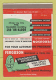 Matchbook Cover - Ferguson Machine and Tool Chicago IL ST Louis MO 40 Strike