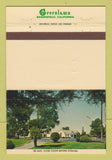Matchbook Cover - Greenlawn Bakersfield CA Funeral Home Cemetery 40 Strike