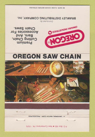 Matchbook Cover - Oregon Chain Saws New Cumberland PA 40 Strike