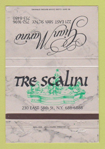 Matchbook Cover - The Scalini New York City Gian Marino 40 Strike