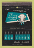 Matchbook Cover - Lew Lehr's Steaks San Francisco CA 40 Strike