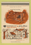 Matchbook Cover - Emily Shaw's Inn Poundridge NY 40 Strike