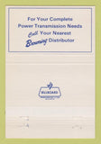 Matchbook Cover - Browning Power Transmission Joliet IL 40 Strike