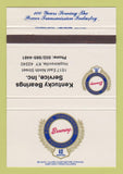 Matchbook Cover - Browning Power Transmission Hopkinsville KY 40 Strike