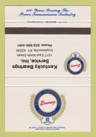 Matchbook Cover - Browning Power Transmission Hopkinsville KY 40 Strike
