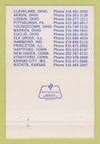 Matchbook Cover - Bearing Distributors Youngstown OH 40 Strike