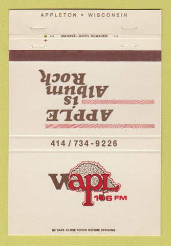 Matchbook Cover - WAPL Radio Appleton WI Rock Music 40 Strike