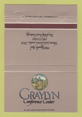 Matchbook Cover - Graylyn Conference Center Winston Salem NC 40 Strike