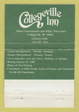 Matchbook Cover - Collegeville Inn PA 40 Strike