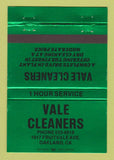 Matchbook Cover - Vale Cleaners Oakland CA GREEN 40 Strike