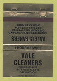 Matchbook Cover - Vale Cleaners Oakland CA GOLD 40 Strike