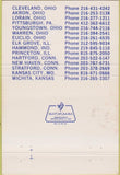Matchbook Cover - Bearing Distributors Akron OH 40 Strike
