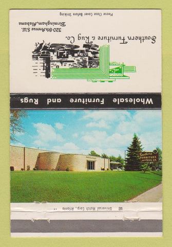 Matchbook Cover - Southern Furniture & Rug Birmingham AL 40 Strike