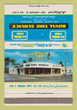Matchbook Cover - Royal Tire Service Fort Lauderdale FL 40 Strike