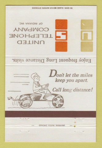 Matchbook Cover - United Telephone Company of Indiana IN 40 Strike