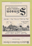 Matchbook Cover - Stinson Funeral Home Detroit MI 40 Strike