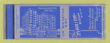 Matchbook Cover - Mcallister Hotel Miami FL Marine Room SAMPLE