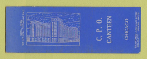 Matchbook Cover - CPO Canteen Chicago IL Military DQ SAMPLE