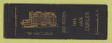 Matchbook Cover - Van Curler Hotel Schenectady NY SAMPLE