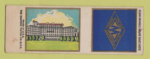 Matchbook Cover - Westchester Country Club Rye NY SAMPLE