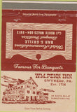 Matchbook Cover - Wm Penn Inn Hotel  Gwynedd PA 40 Strike