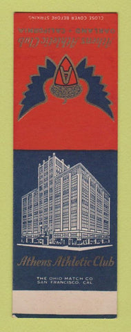Matchbook Cover - Athens Athletic Club Oakland CA SAMPLE