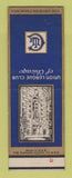 Matchbook Cover - Union League of Chicago IL SAMPLE