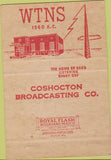 Matchbook Cover - WTNS Radio Coshocton OH WEAR 40 Strike