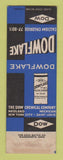Matchbook Cover - Dowflake Dow Calcium Chloride Midland MI SAMPLE