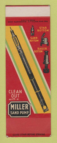 Matchbook Cover - Miller Sand Pump SAMPLE