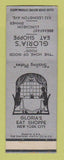 Matchbook Cover - Gloria's Eat Shoppe New York City SAMPLE