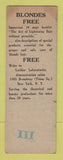 Matchbook Cover - Lechler Method Beauty Salon New York City  SAMPLE