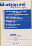 Matchbook Cover - Bahama Motor Lodge Jacksonville FL 40 Strike