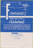 Matchbook Cover - Fowhand's Furniture Store Panama City FL 40 Strike