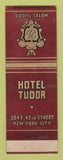 Matchbook Cover - Hotel Tudor New York City SAMPLE