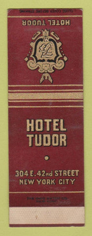 Matchbook Cover - Hotel Tudor New York City SAMPLE