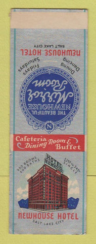 Matchbook Cover - Newhouse Hotel Salt Lake City UT SAMPLE