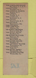 Matchbook Cover - Grenoble Hotels Harrisburg PA WEAR SAMPLE