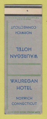 Matchbook Cover - Wauregan Hotel Norwich CT SAMPLE