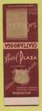 Matchbook Cover - Hotel Plaza Chattanooga TN SAMPLE