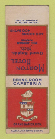 Matchbook Cover - Morton Hotel Grand Rapids MI SAMPLE