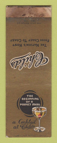 Matchbook Cover - Childs Restaurants WORN SAMPLE