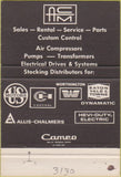 Matchbook Cover - Akron Controller  and  Motor Akron OH silver 40 Strike
