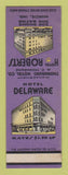 Matchbook Cover - Hotel Roberts Muncie IN Hotel Delaware SAMPLE