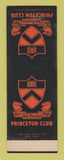 Matchbook Cover - Princeton Club NJ SAMPLE