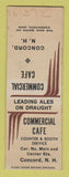 Matchbook Cover - Commercial Cafe Concord NH SAMPLE
